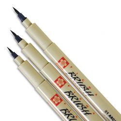 Caneta Brush pen Sakura Micron Preto