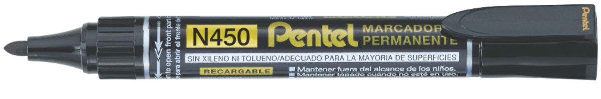 Marcador permanente Pentel N450 RECARREGÁVEL Imagem 1
